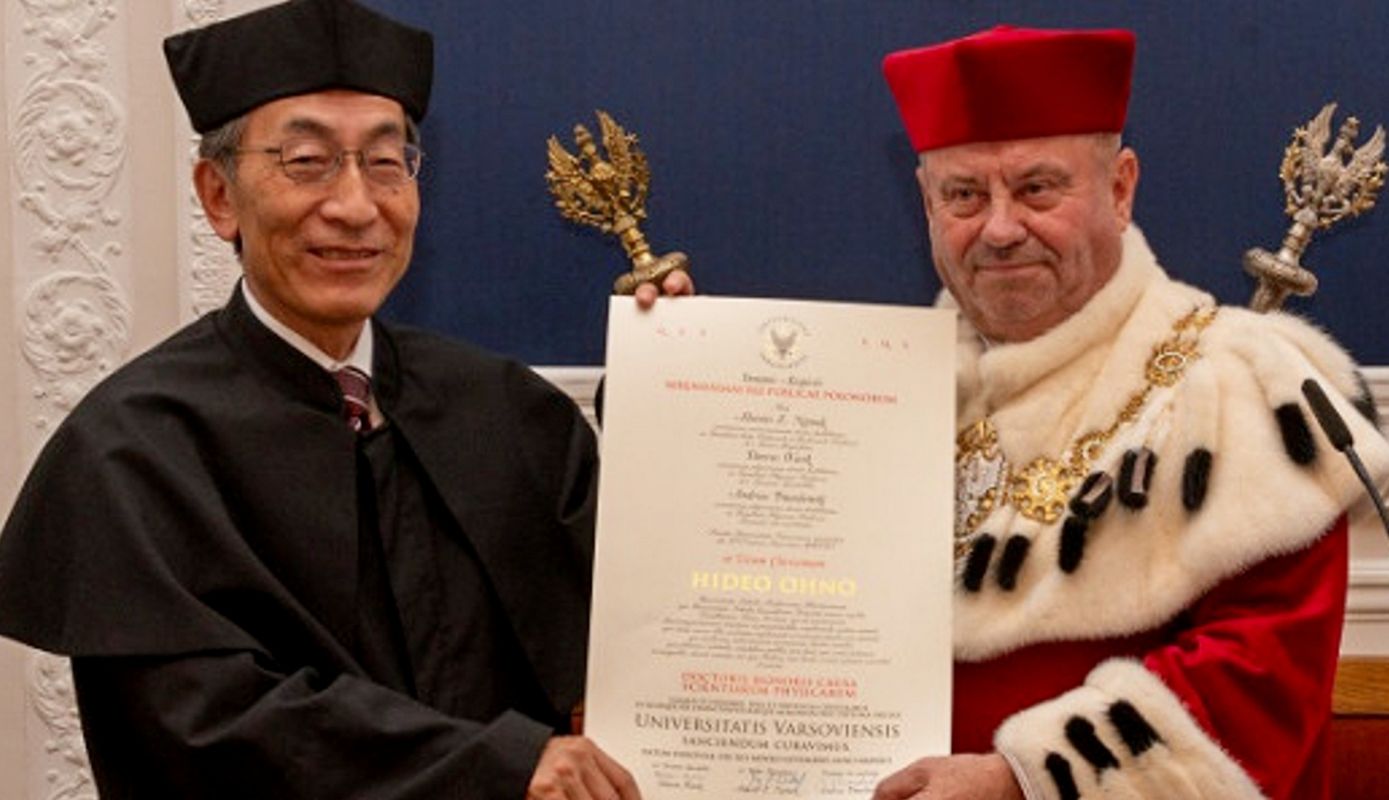 Doktorat Honoris Causa dla Profesora Hideo Ohno, rektora Uniwersytetu w Tohoku