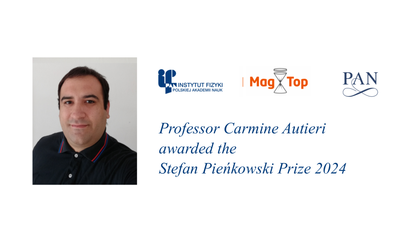 Professor Carmine Autieri awarded the Stefan Pieńkowski Prize 2024